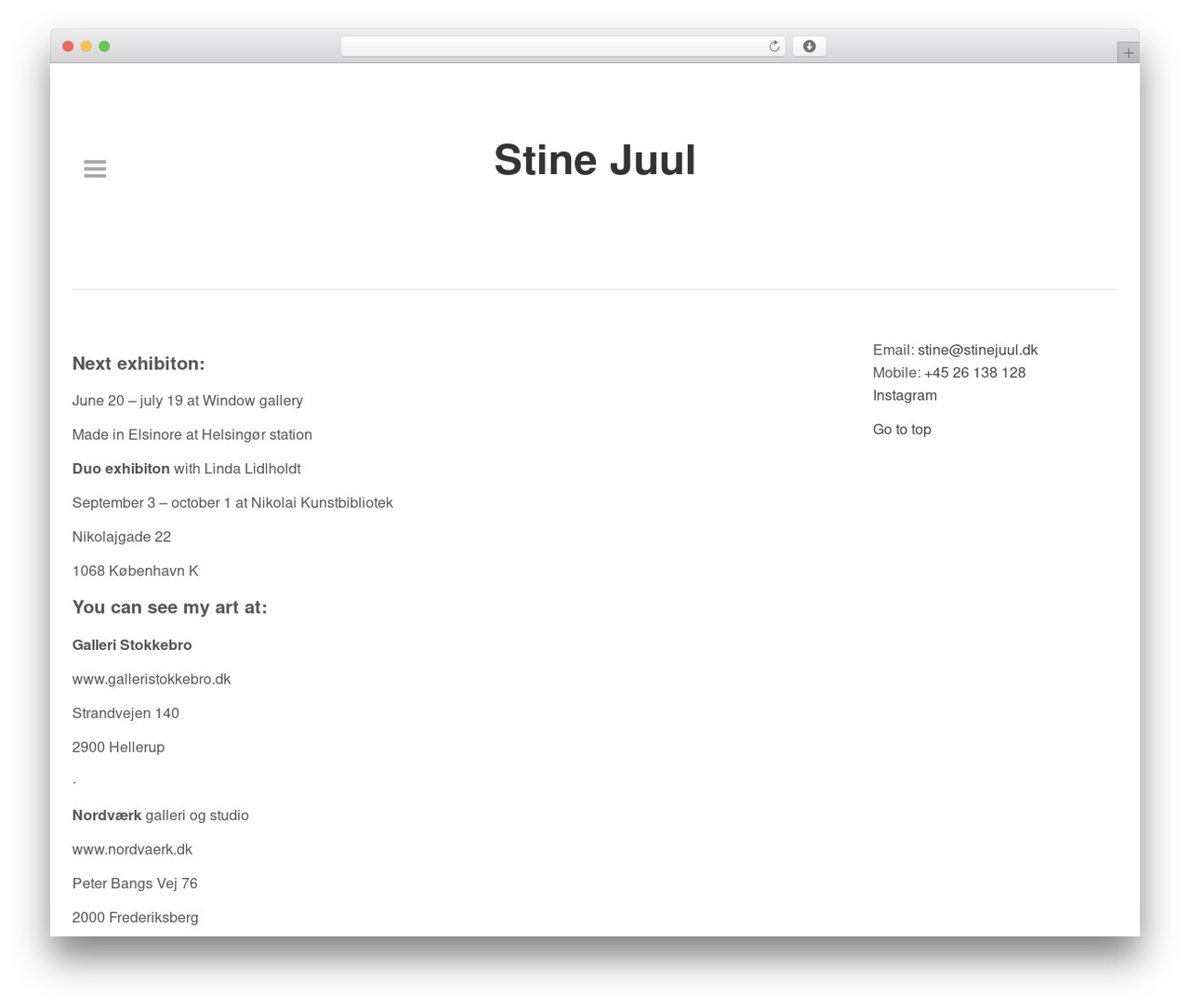 Tography Lite theme WordPress - stinejuul.dk
