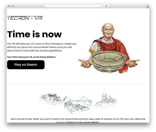 VR premium WordPress theme - tecron-vr.com