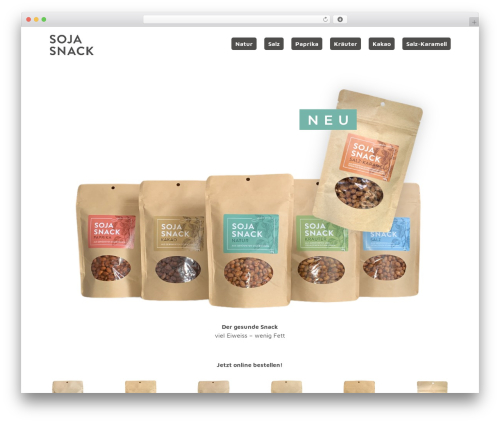 WordPress theme agenturTHEME - soja-snack.ch