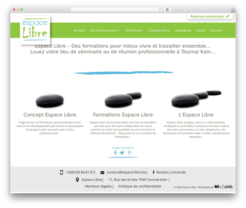 WordPress theme Eagle Man pour Espace Libre - espace-libre.be