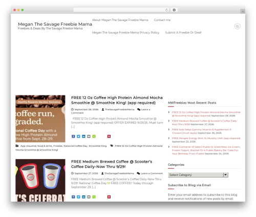 Wp share buttons WordPress plugin - meganthesavagefreebiemama.com
