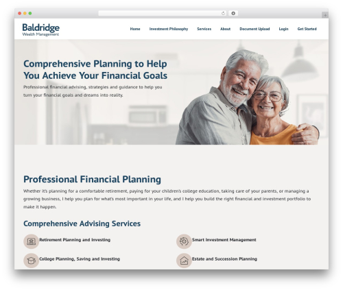 WordPress theme Genesis - baldridgewealthmanagement.com
