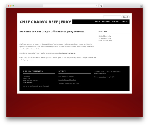 WordPress theme Delphi - chefcraigsbeefjerky.com