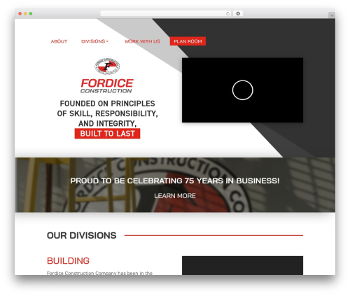 WordPress theme Divi - fordiceconstruction.com