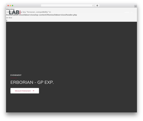 WordPress theme LAB Services - www.lab-services.org