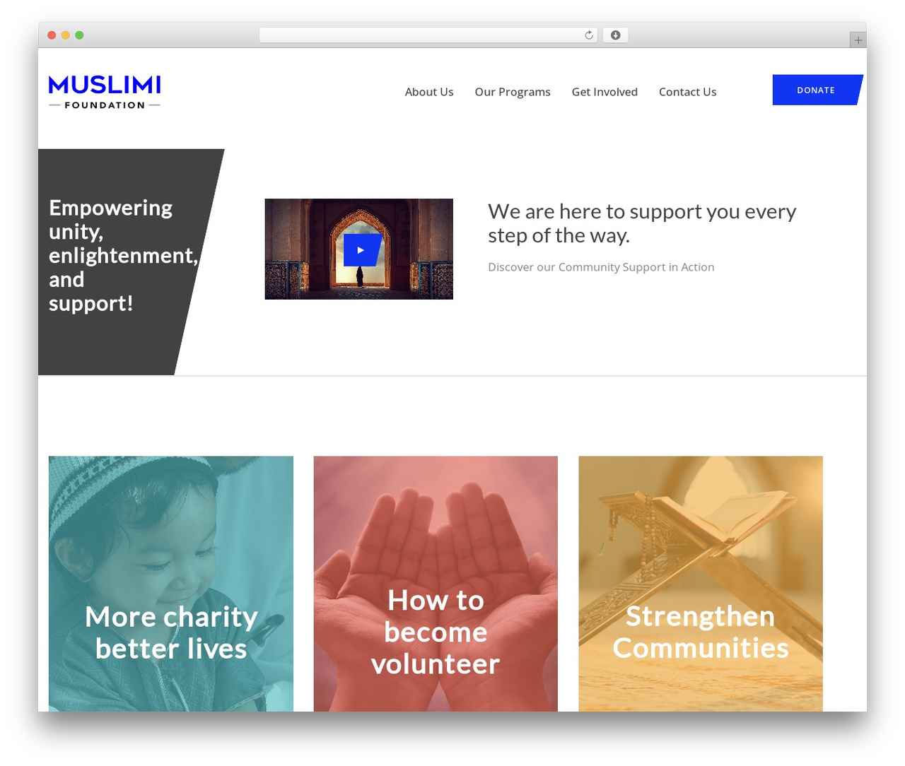 WordPress theme Oxpitan - muslimi.org