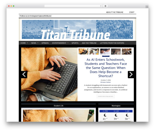 Sno student news source WordPress plugin - cbsouthtribune.com