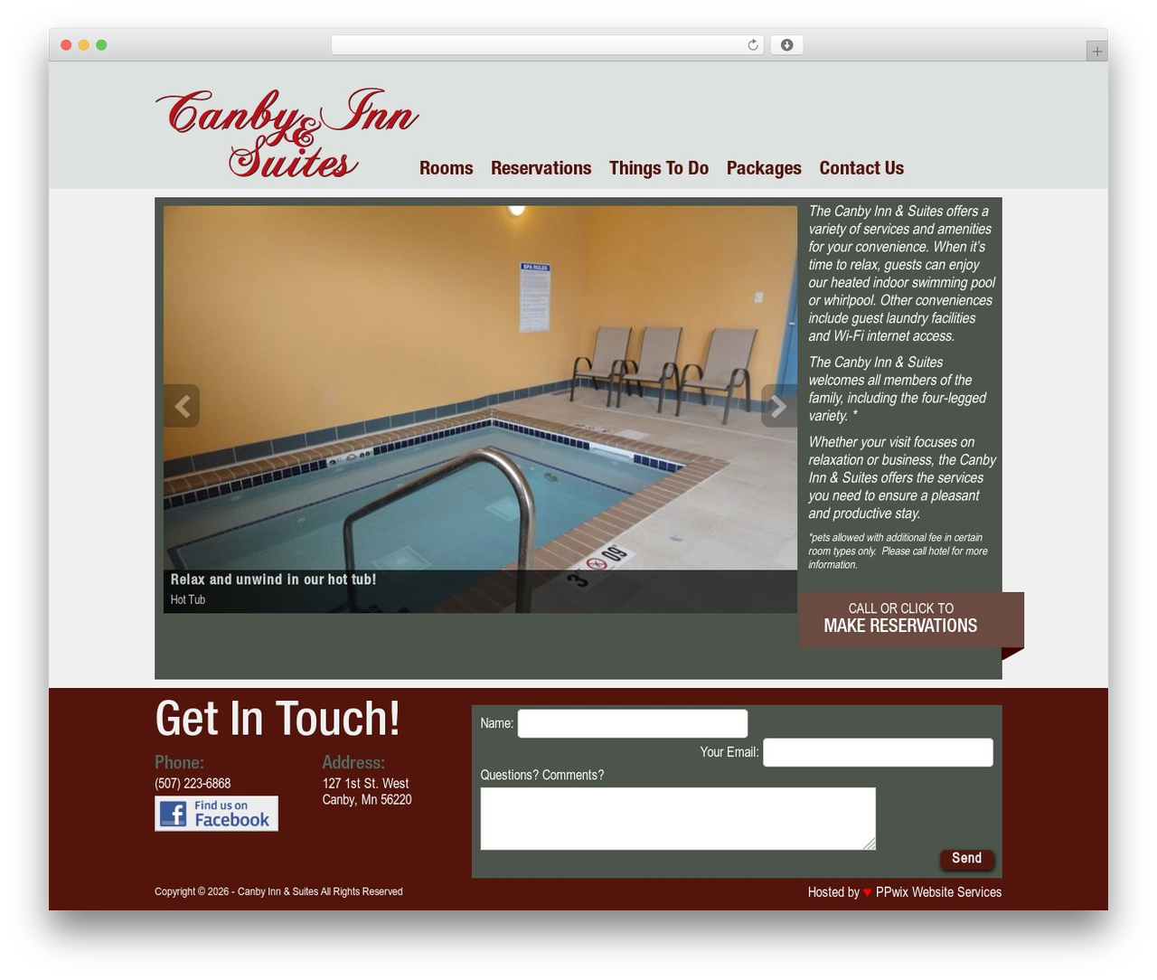 WordPress theme Starkers - canbyinnandsuites.com