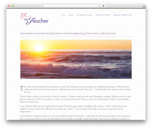Wp testimonials WordPress plugin - cancer-theteacher.com