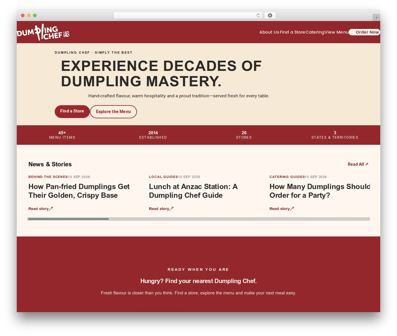 WordPress website theme OceanWP - dumplingchef.com.au WordPress website theme OceanWP - dumplingchef.com.au
