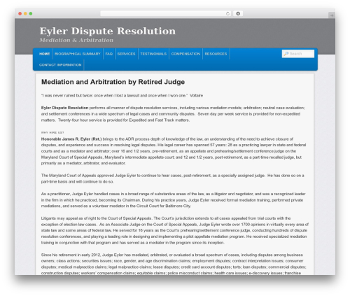 WP theme Admired - eylerdisputeresolution.com
