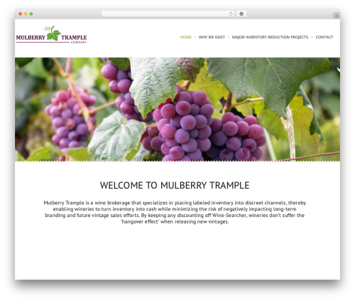 WP theme cherry - mulberrytrample.com