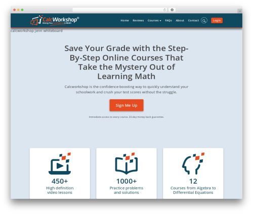CalcWorkshop premium WordPress theme - calcworkshop.com