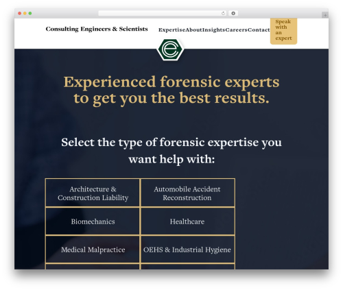 ces WordPress theme - ces-experts.com