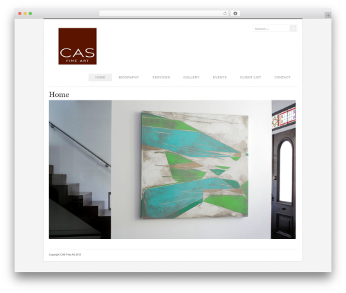 CMS - Clean. Modern. Simple. WordPress theme - casfineart.com