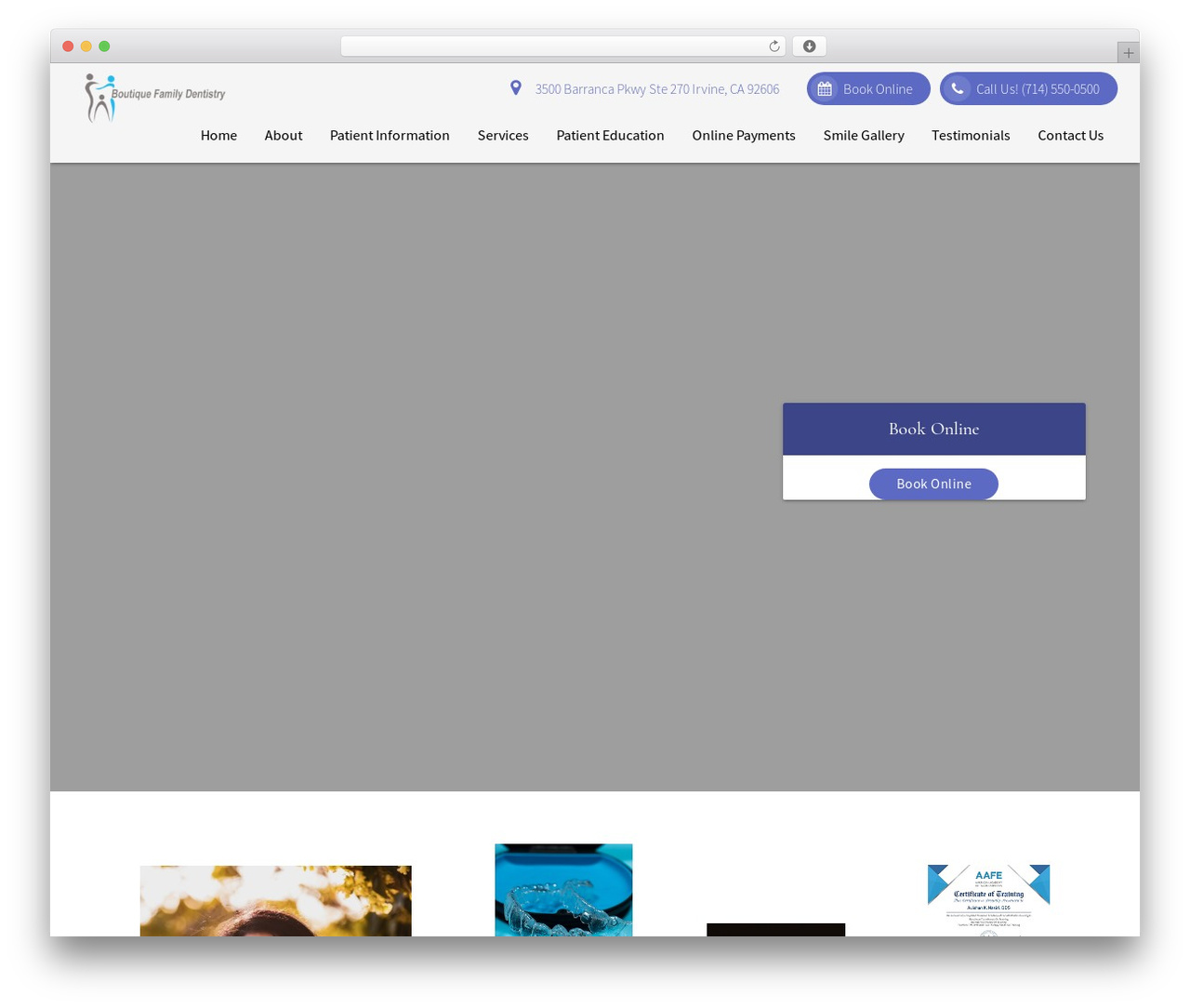 DoctorGenius Framework WordPress theme design - boutiquefamilydentistry.com