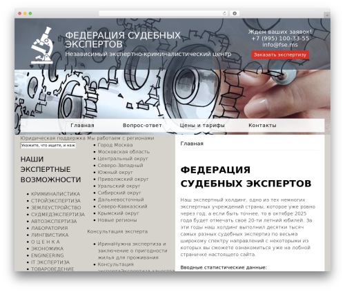 Fseano WordPress theme - patexp.ru