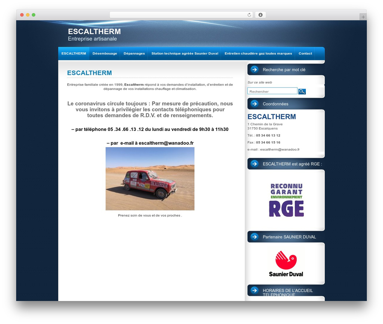 intrepidity theme WordPress - escaltherm.fr