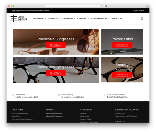 Woocommerce members only WordPress plugin - noble-eyewear.com