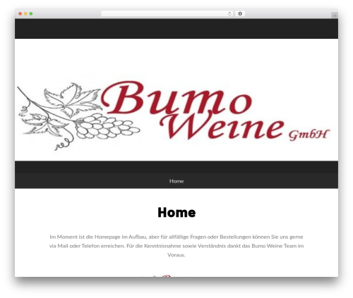 WordPress theme Barlow - bumoweine.ch