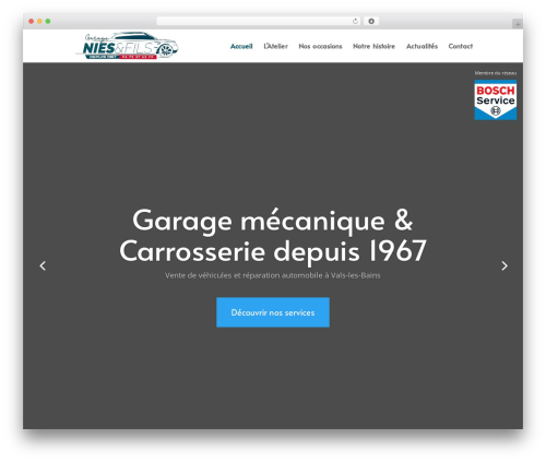 WordPress theme Divi - garagenies.fr