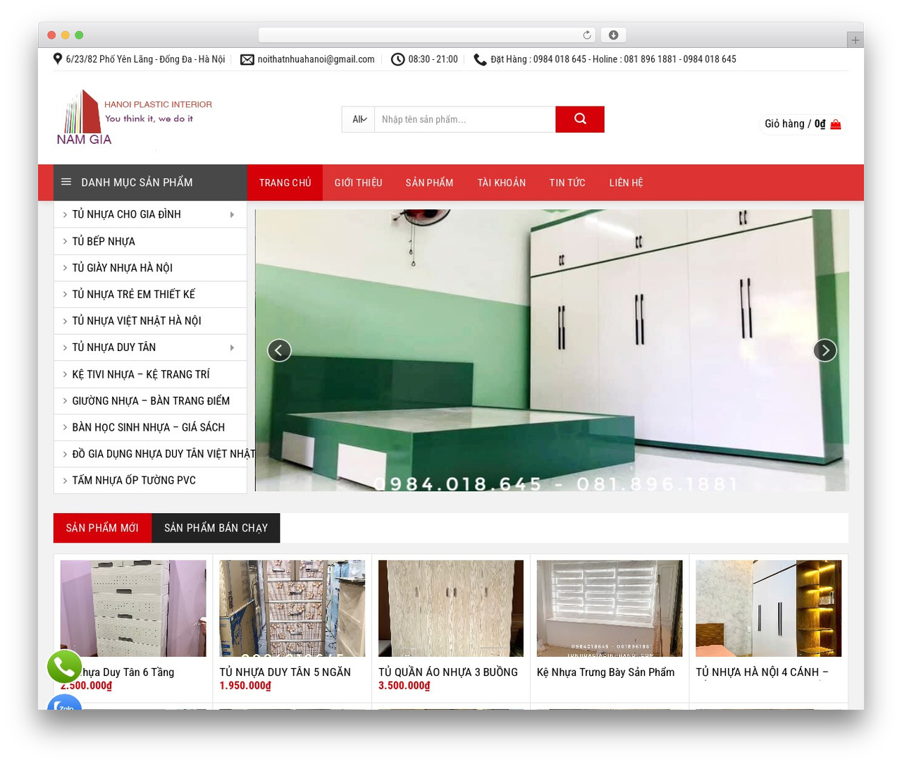 WordPress theme Flatsome - noithatnhuahanoi.com