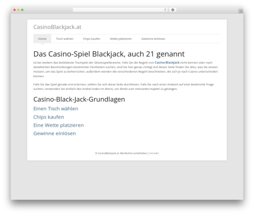 WordPress theme Foundation, for WordPress - casinoblackjack.at