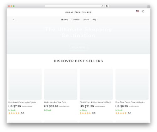 Botticelli WordPress ecommerce theme - greatpickcenter.shop