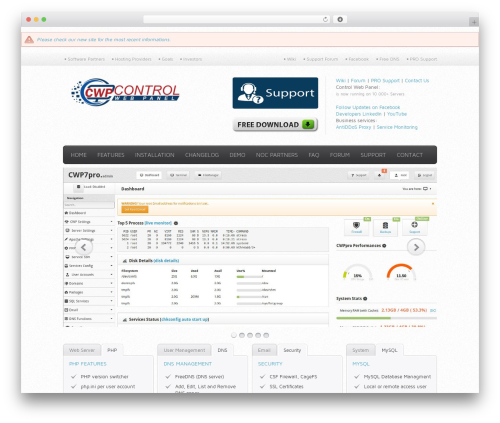 Cloud theme WordPress - centos-webpanel.com