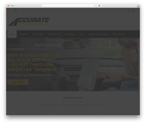 Drivepro WordPress theme - accuratedrivingschoolnj.com