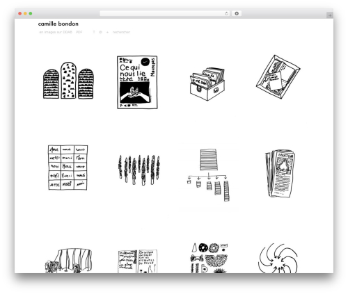 Grid Theme Responsive WordPress theme - camillebondon.com