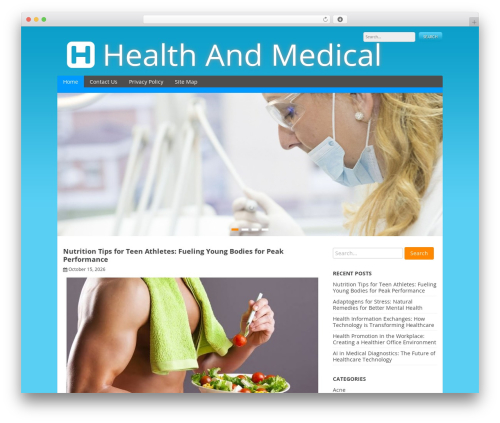Health medical WordPress theme - sm-check.net