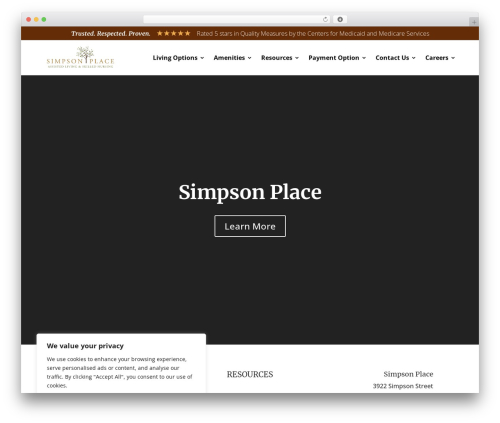 Theme WordPress Imavex Development - simpsonplacedallas.com