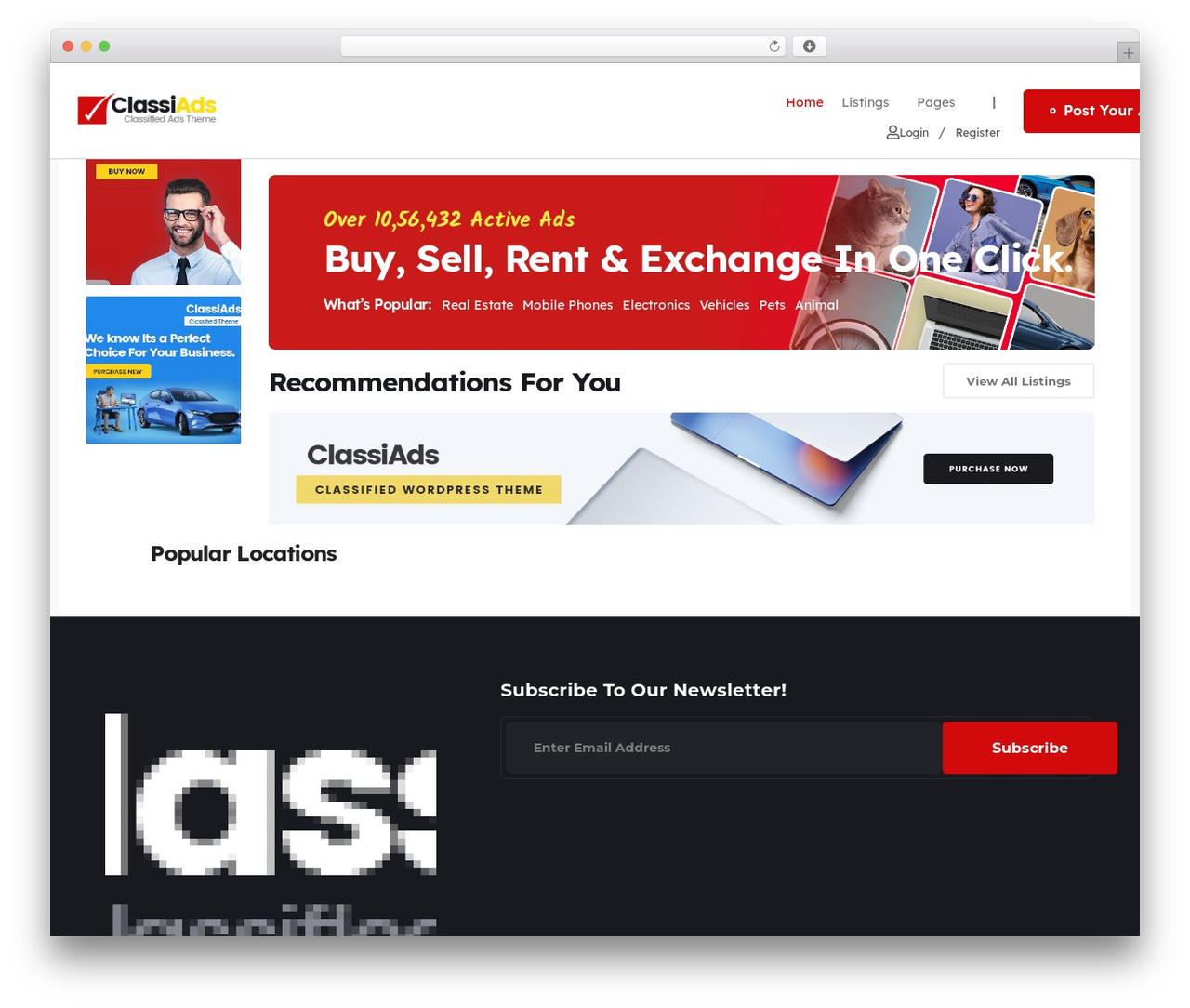 WordPress theme ClassiadsPro - forsale.co.zw WordPress theme ClassiadsPro - forsale.co.zw