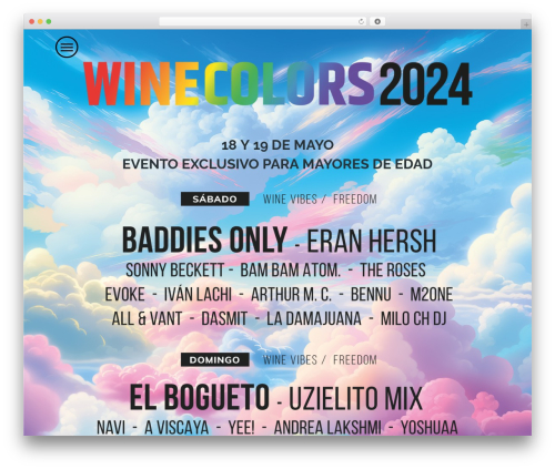 WordPress theme Electron - winecolorsfest.com