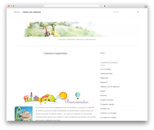 Activello WordPress theme - cuentosinfantiles.net