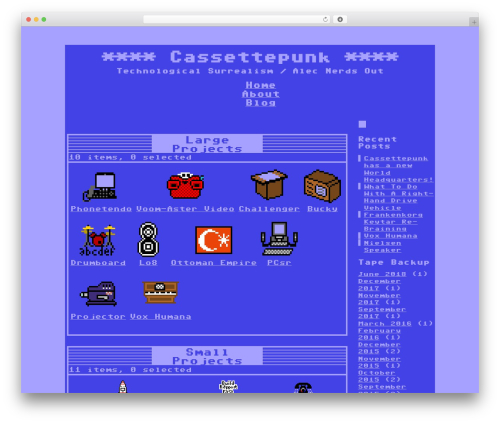Commodore theme WordPress - cassettepunk.com