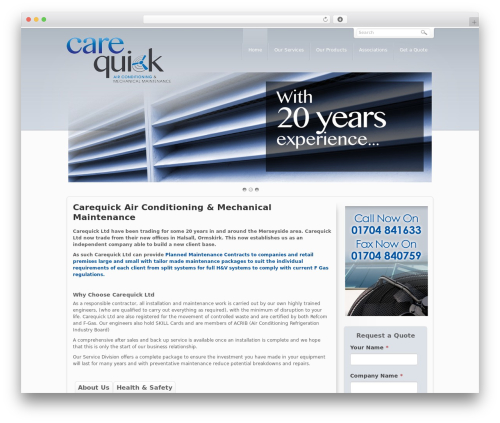 DynamiX top WordPress theme - carequick.co.uk