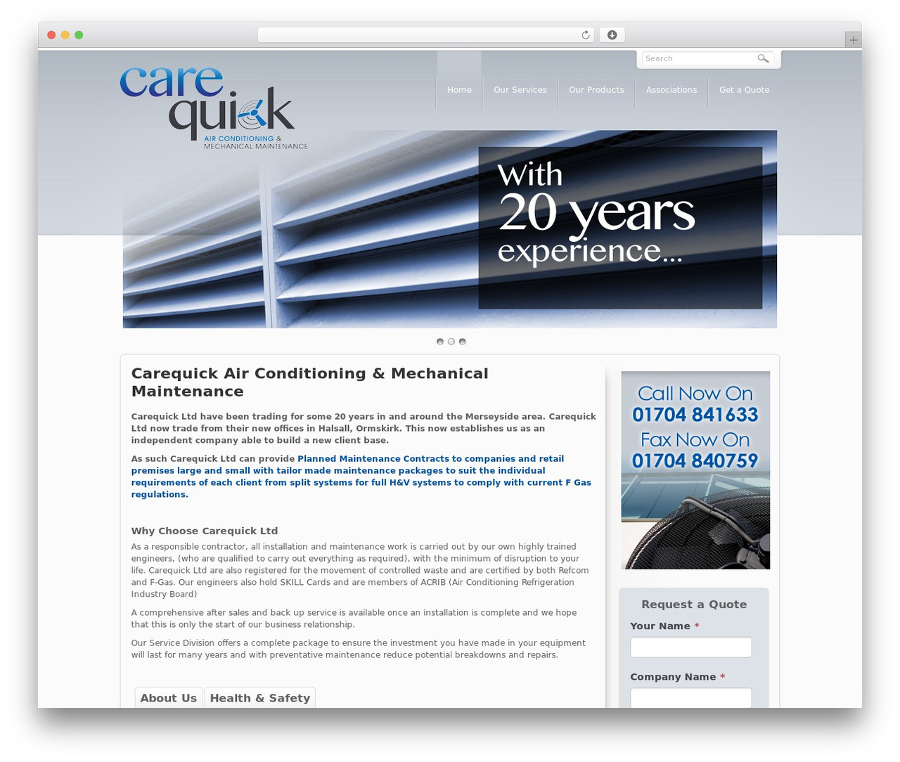 DynamiX top WordPress theme - carequick.co.uk