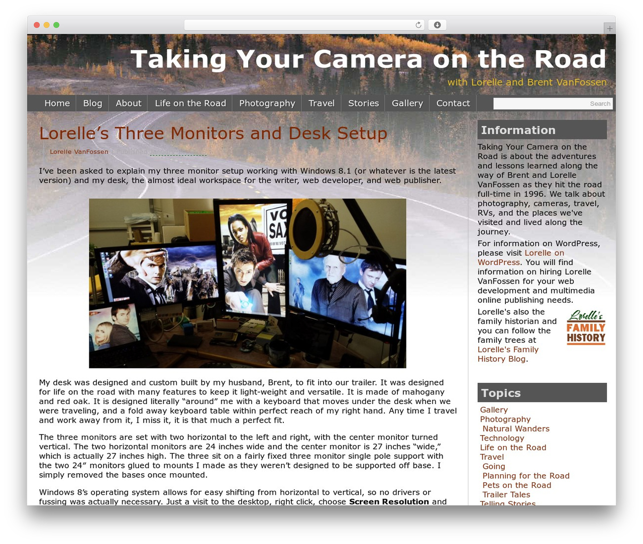 Lorelle Design from Hell for Camera on the Road - Child Theme of GroundWork WordPress theme - cameraontheroad.com Lorelle Design from Hell for Camera on the Road - Child Theme of GroundWork WordPress theme - cameraontheroad.com