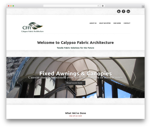 Morphis WordPress theme - calypsomarinecanvas.com