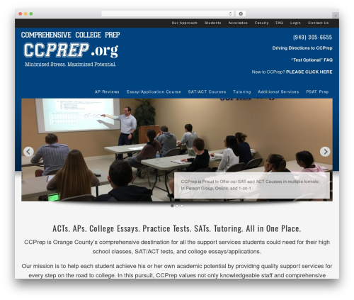 Optimal best WordPress theme - ccprep.org