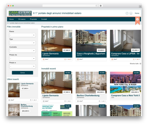 Properta WordPress theme - casaestero.it