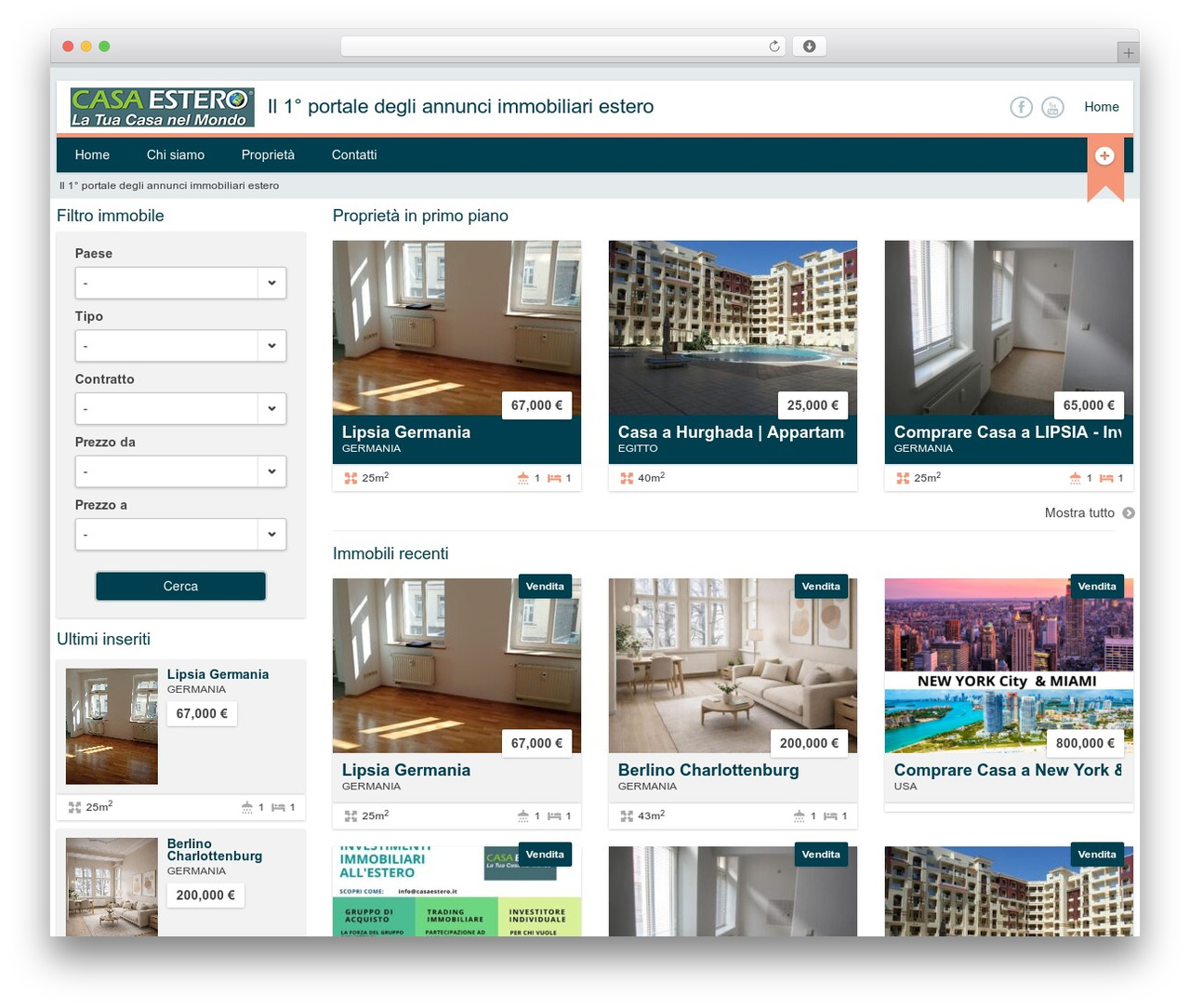 Properta WordPress theme - casaestero.it Properta WordPress theme - casaestero.it