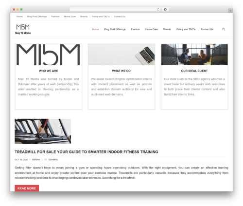 Renden WordPress theme design - may15media.com Renden WordPress theme design - may15media.com