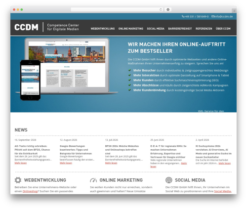 Standard WordPress plugin - ccdm.de