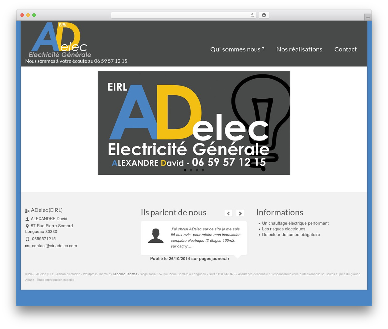 Theme WordPress Virtue - Premium - eirladelec.com