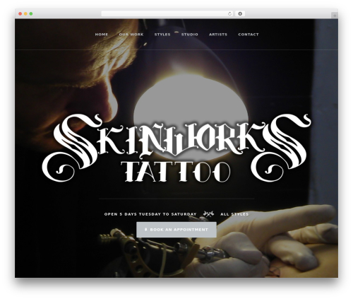 Veribo Framework WordPress theme - skinworkstattoo.com.au