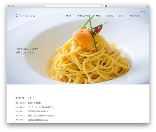 WordPress theme Caress - caress.jp