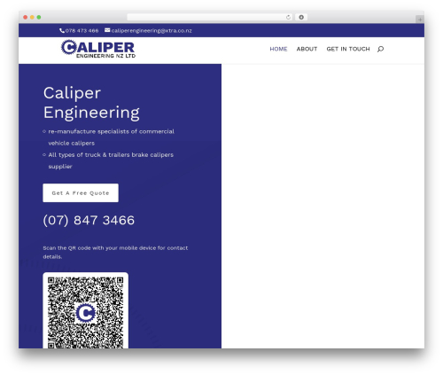 WordPress theme Divi - caliper.co.nz